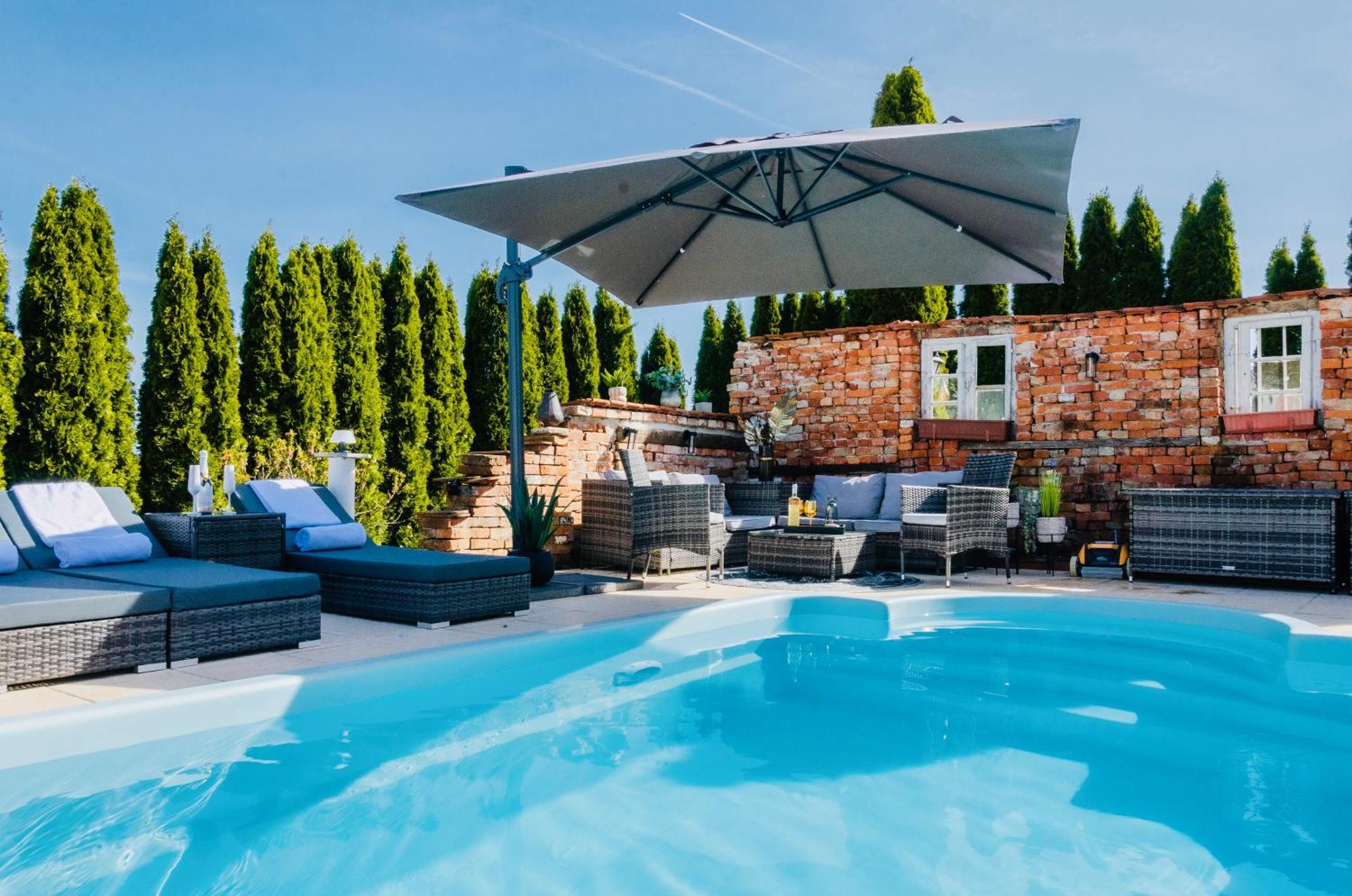 5 Sterne Centurion Ferienhaus Villa 2 Pools 86 Zoll Tv Aldersbach Екстериор снимка